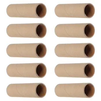 15 قطعة أنابيب ورقة كرتون أنبوب لفة الحرفية المرحاض جولة Diy بها بنفسك كرافت اسطوانة مجموعة لفات سميكة فارغة السائبة منشفة ملصق التخزين
