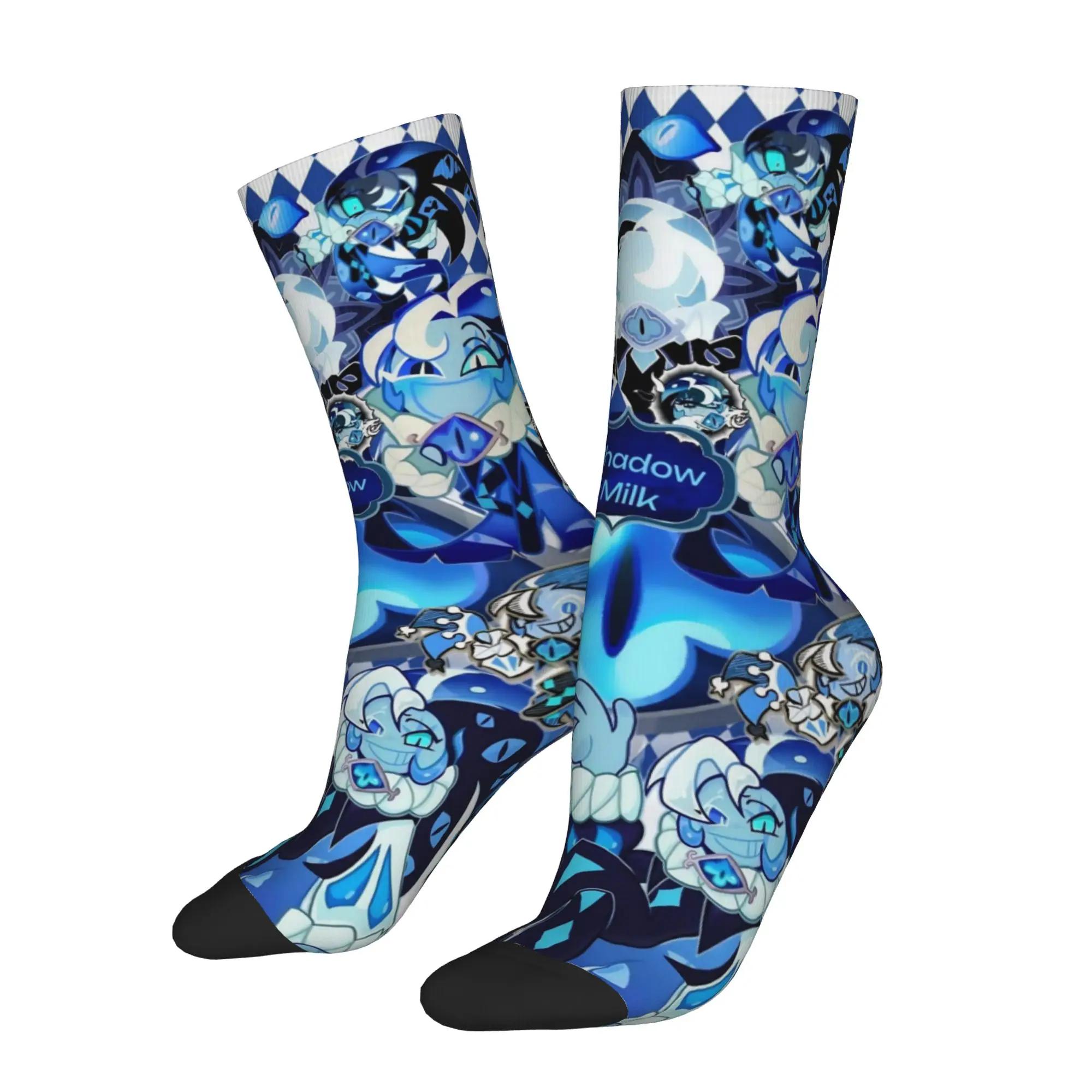 Shadow Milk Cookie Gift Dress Socks Merch for Women Men Compression Printed Socks