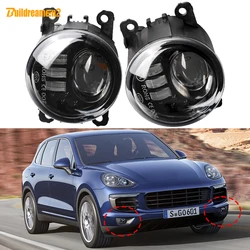 2 X Car Driver + Passenger Side LED Lens Fog Light Assembly 30W H11 For Porsche Cayenne 92A 958 2010 2011 2012 2013 2014 2015