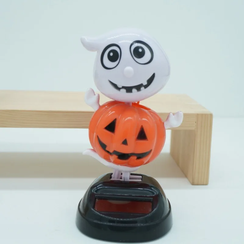 Jouet fantôme de citrouille dansante et oscillante, poupée d'halloween, décoration de voiture de bureau, ornement créatif, cadeau solaire, nouvelle collection