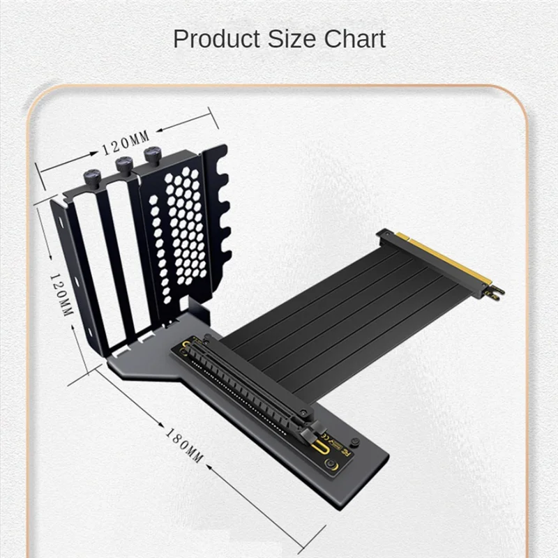 A19Q-Universal Vertical GPU Holder Riser ATX Matx Case VGA Graphics Card Steering Bracket For 3090, 4090 Graphics Cards