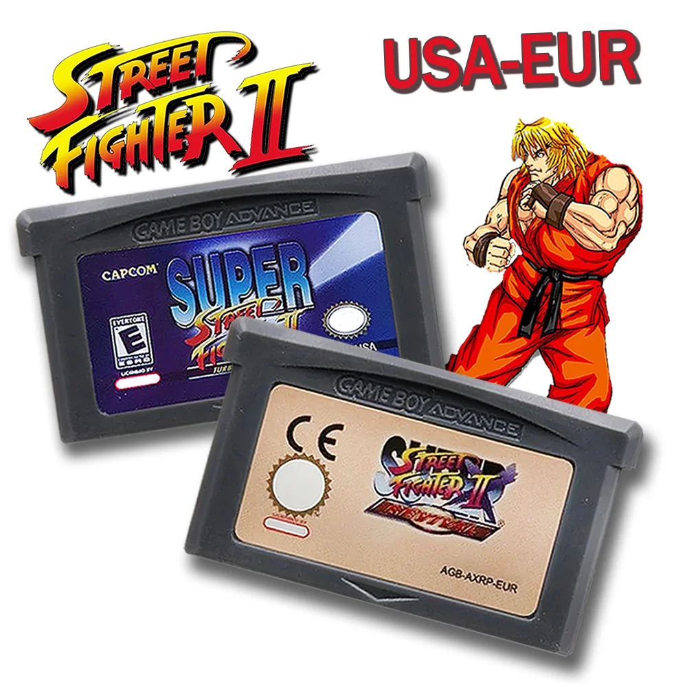 Write Super Street Fighter 2 II Turbo Revival Cartridge Card for GBA SP NDS NDSL English Home Tool