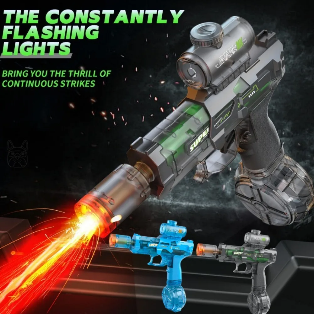 Flame Light M416 Electric Squirt Gun Fast Shooting Water Blaster with Flashing Lights Energy Saving Water Toy for Pool view 6