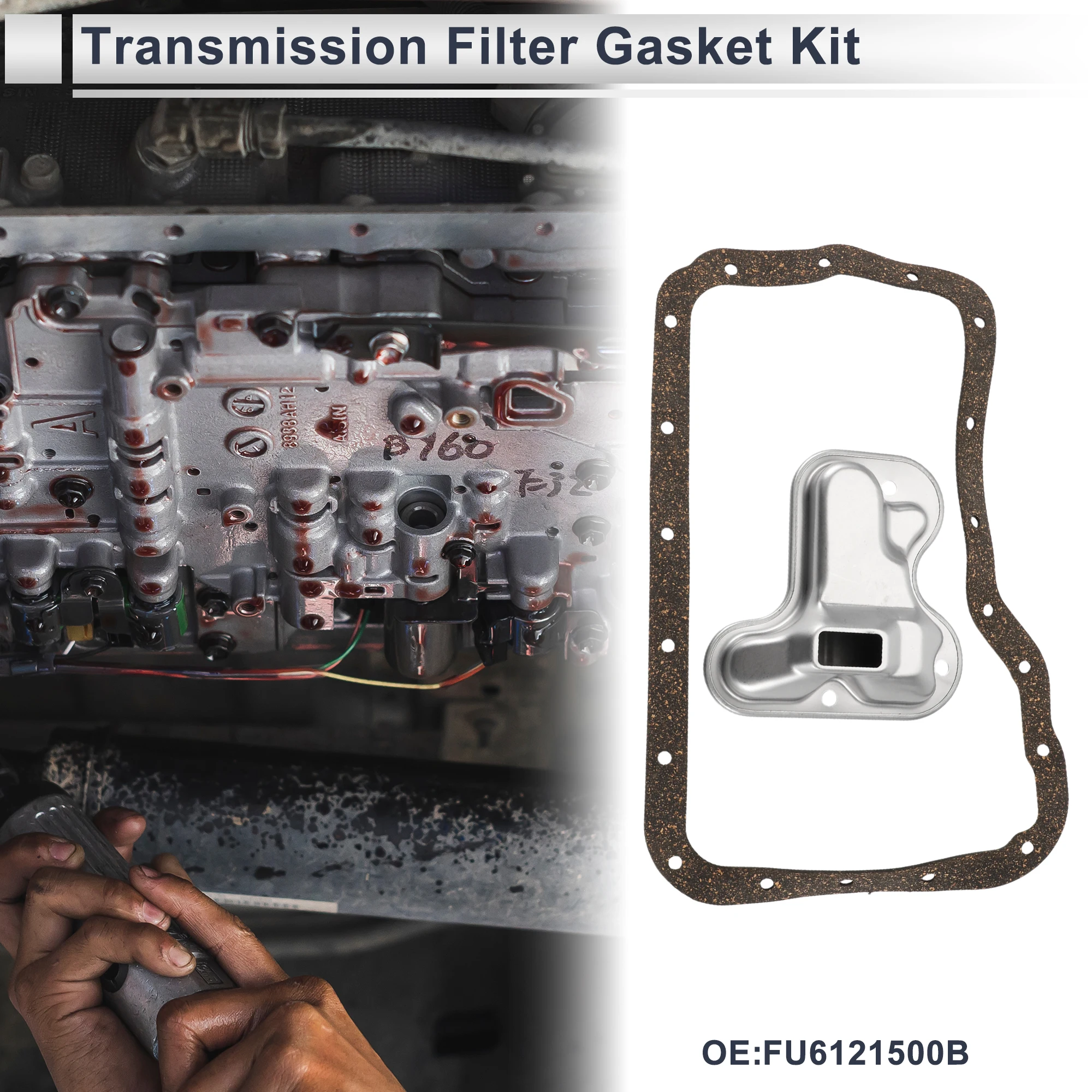 

UXCELL Gasket Transmission Filter Plastic Kit No.FU6121500B for Mazda Protege 1990-1999