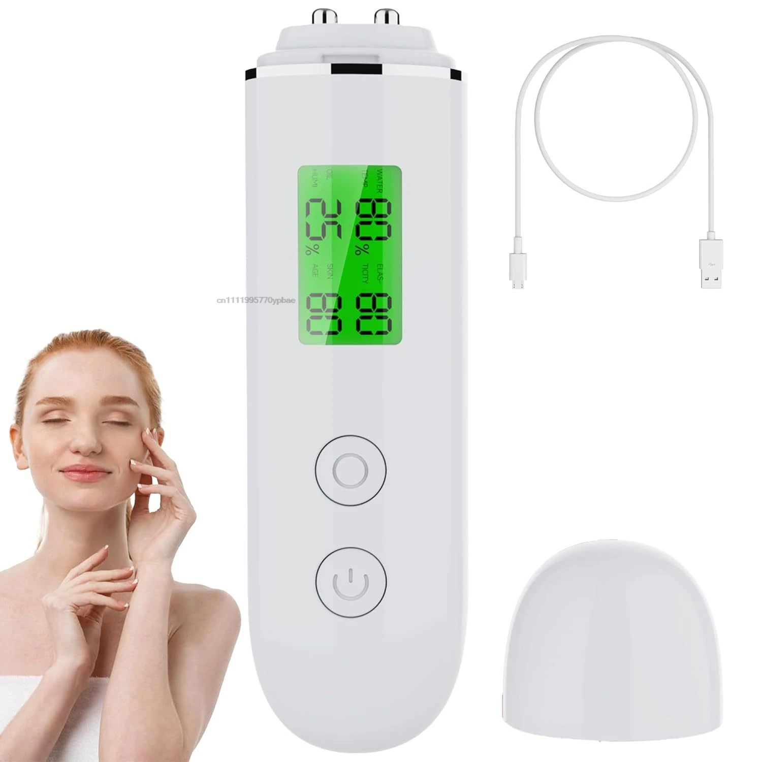

Skin Hydration Tester Monitor - Professional Portable Digital Corneometer Facial Moisture Analyzer Meter Tools