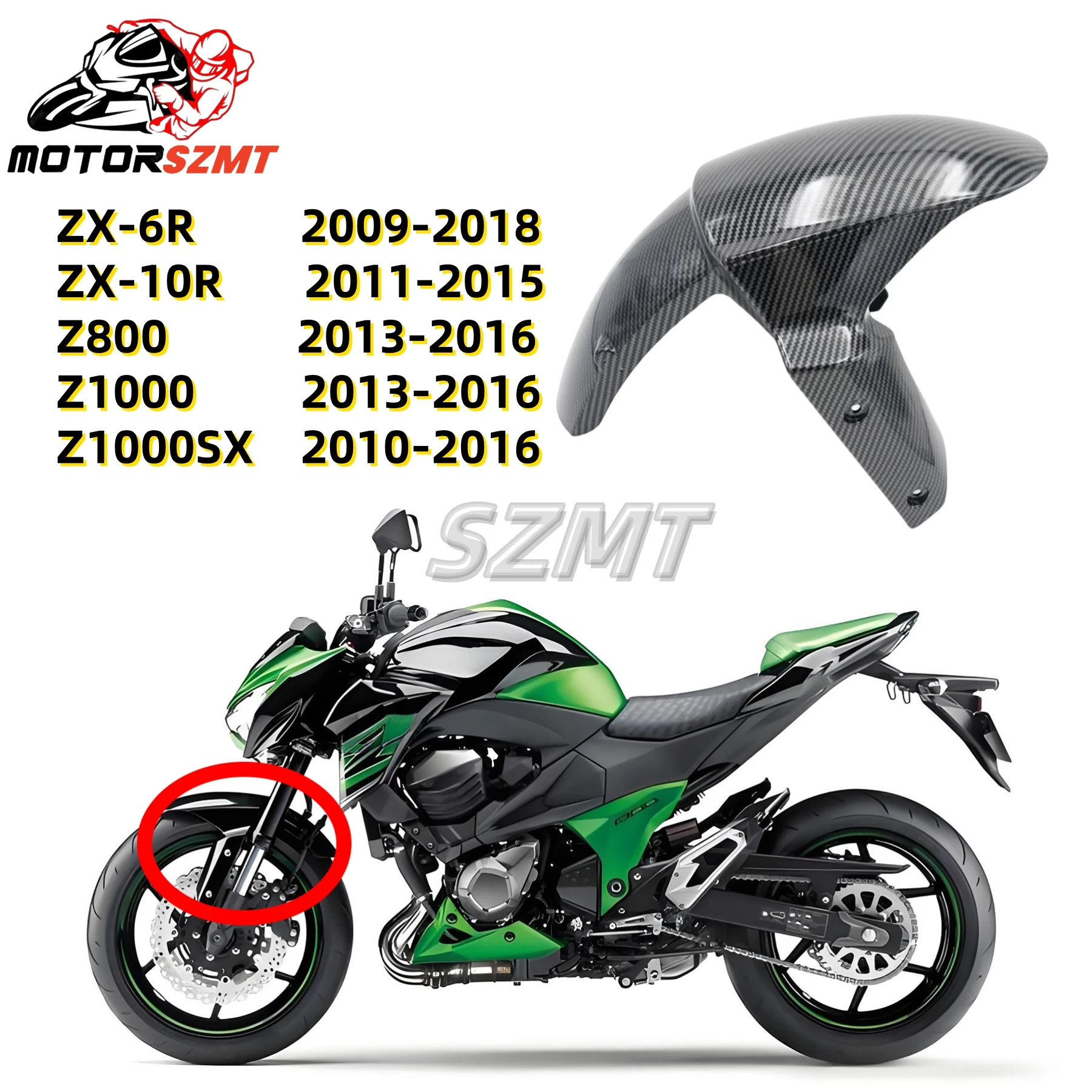 

Для Kawasaki Ninja ZX-10R ZX10R ZX 10R 2011 2012 2013 2014 2015 комплект обтекателя переднего крыла мотоцикла, брызговики