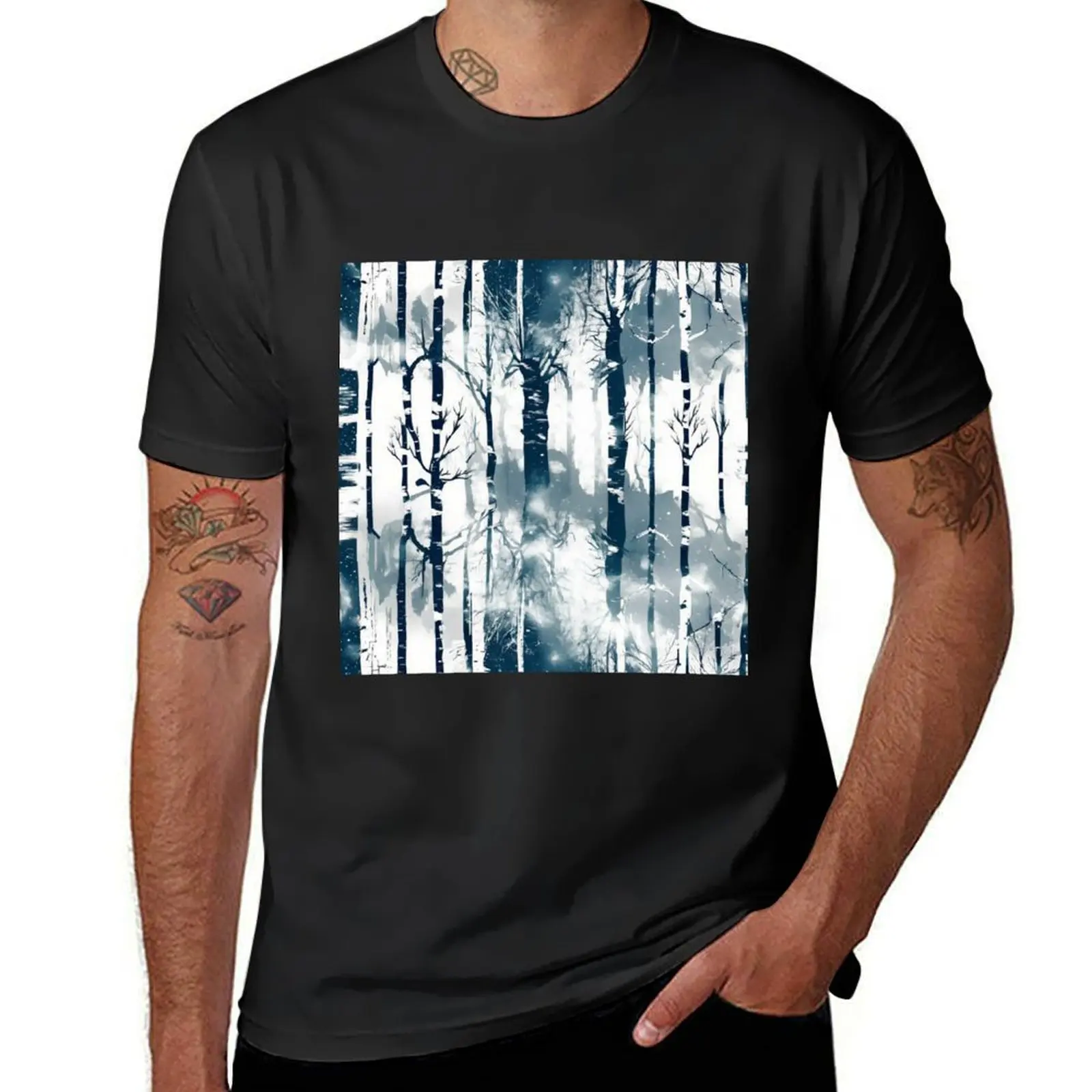 

Winter Woods T-Shirt sports fans funnys hippie clothes mens plain t shirts