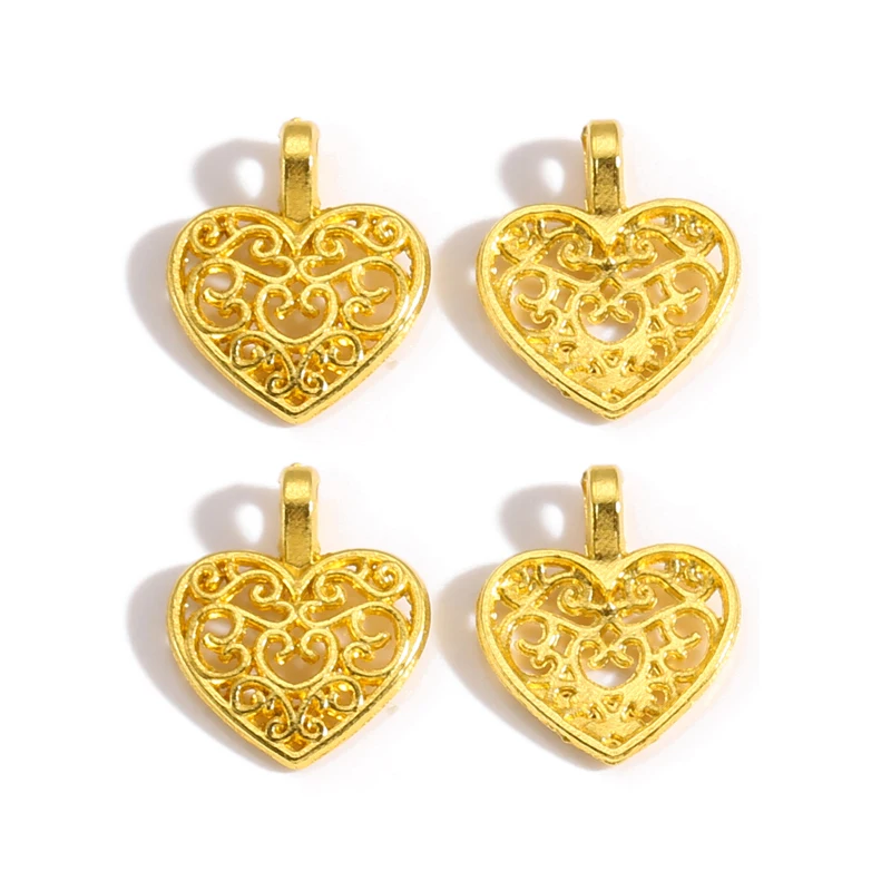 25 قطعة 5 اللون العتيقة الفضة اللون القلب Charms قلادة لصنع المجوهرات قلادة سوار ذاتي الصنع 18*14 مللي متر A83 #6