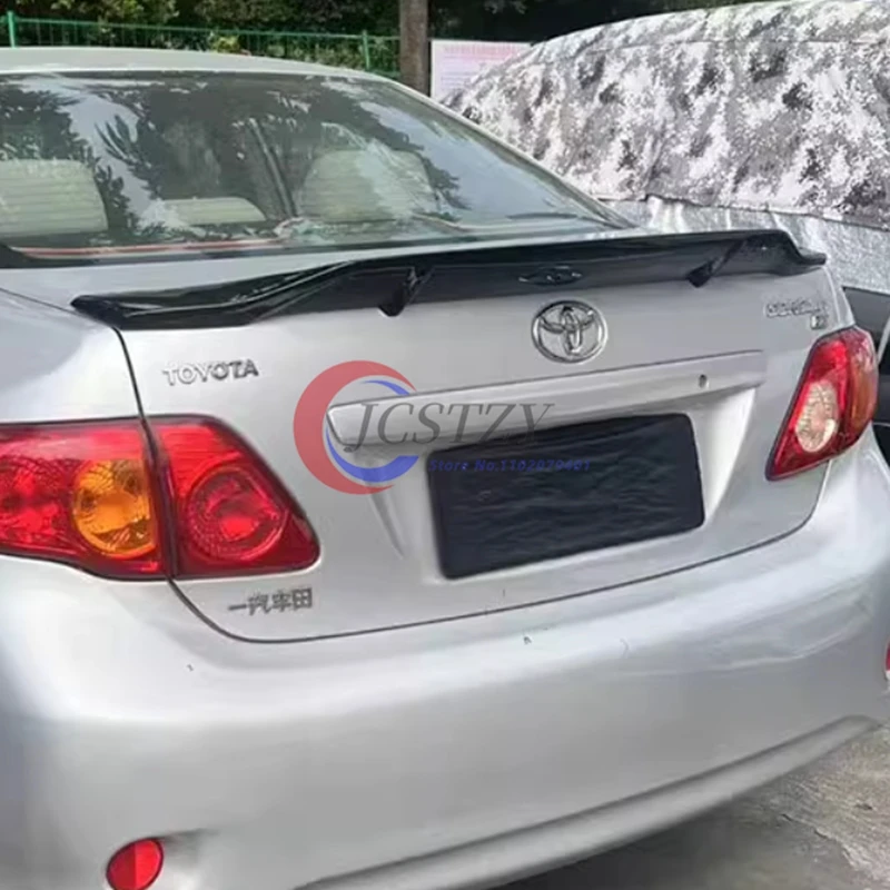for Toyota Corolla Rear Wing 2006 To 2013 Glossy Black Car Tail Fin Accessories