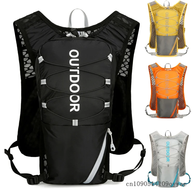 Outdoor Running Hydration Vest Backpack Nylon Sports Backpack Lightweight Bicycle Water Backpack Backpack For Trails Hiking