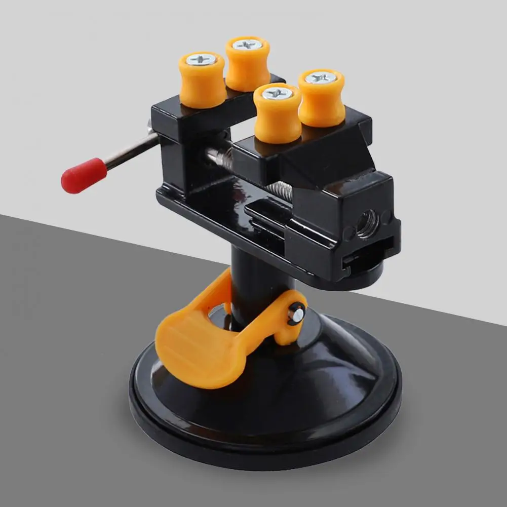 Professional Bench Vise Premium Aluminium Alloy Mini Table-mounted Bench Vise 360-degree Rotation Workbench Vise for Garage