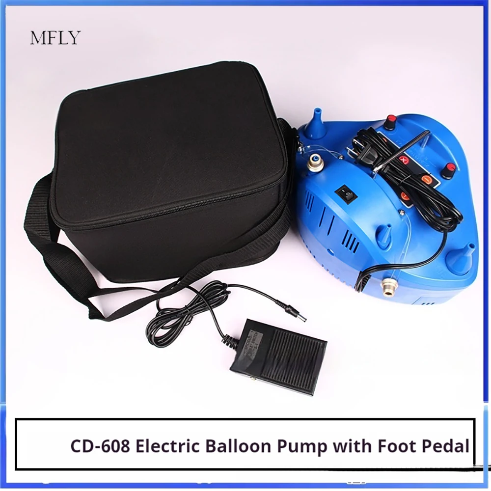 CD-608 Electric Balloon Inflator with Digital Timer Precision Pump 220V for Party Supplies