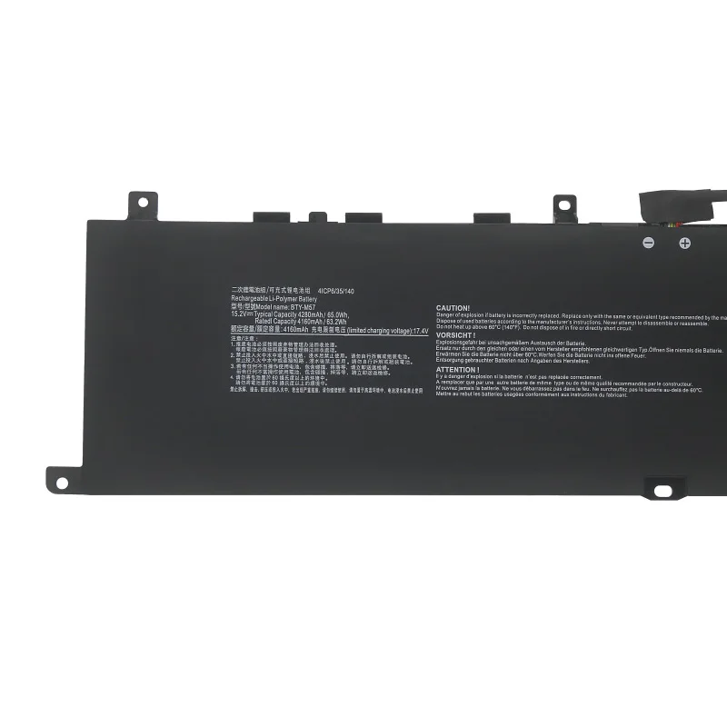 Imagem -02 - Bateria para Msi Gs65 9se 9sf Gp66 Leopardo 10ue 10ug 11ue 11ug 12ue 12ug 12uh Vector Gp76 Gp77 15.2v 4280mah Novo Jc-bty-m57