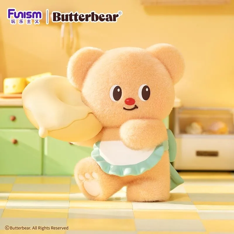 FUNISM-caja ciega de oso de mantequilla auténtica para días hábiles, bonitos artículos decorativos, feliz operación llena de amor, figuras maestras para hornear