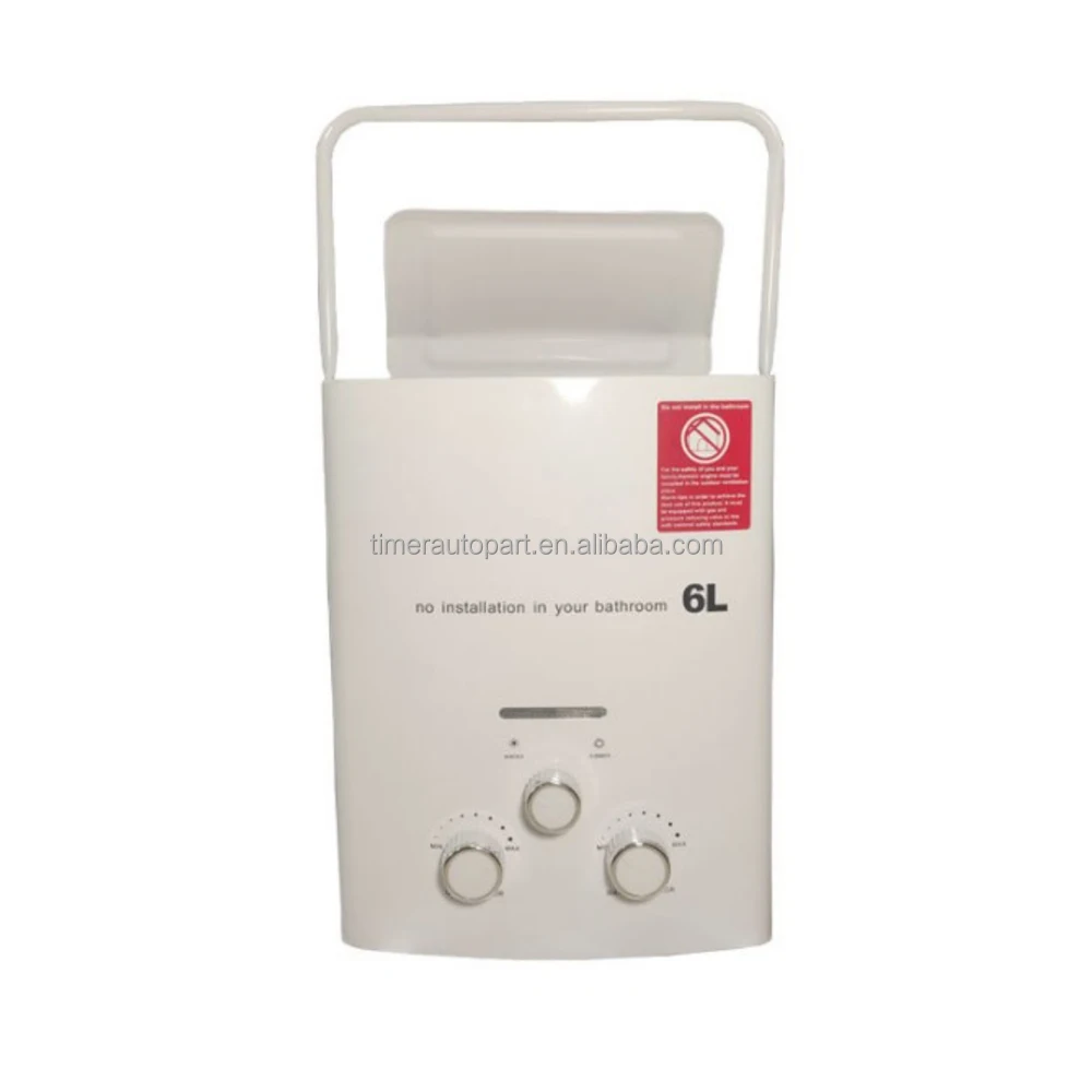 給湯器キャンプ電気温水器 6L ポータブル内蔵バッテリーバスシャワーキャラバン SUV 車用