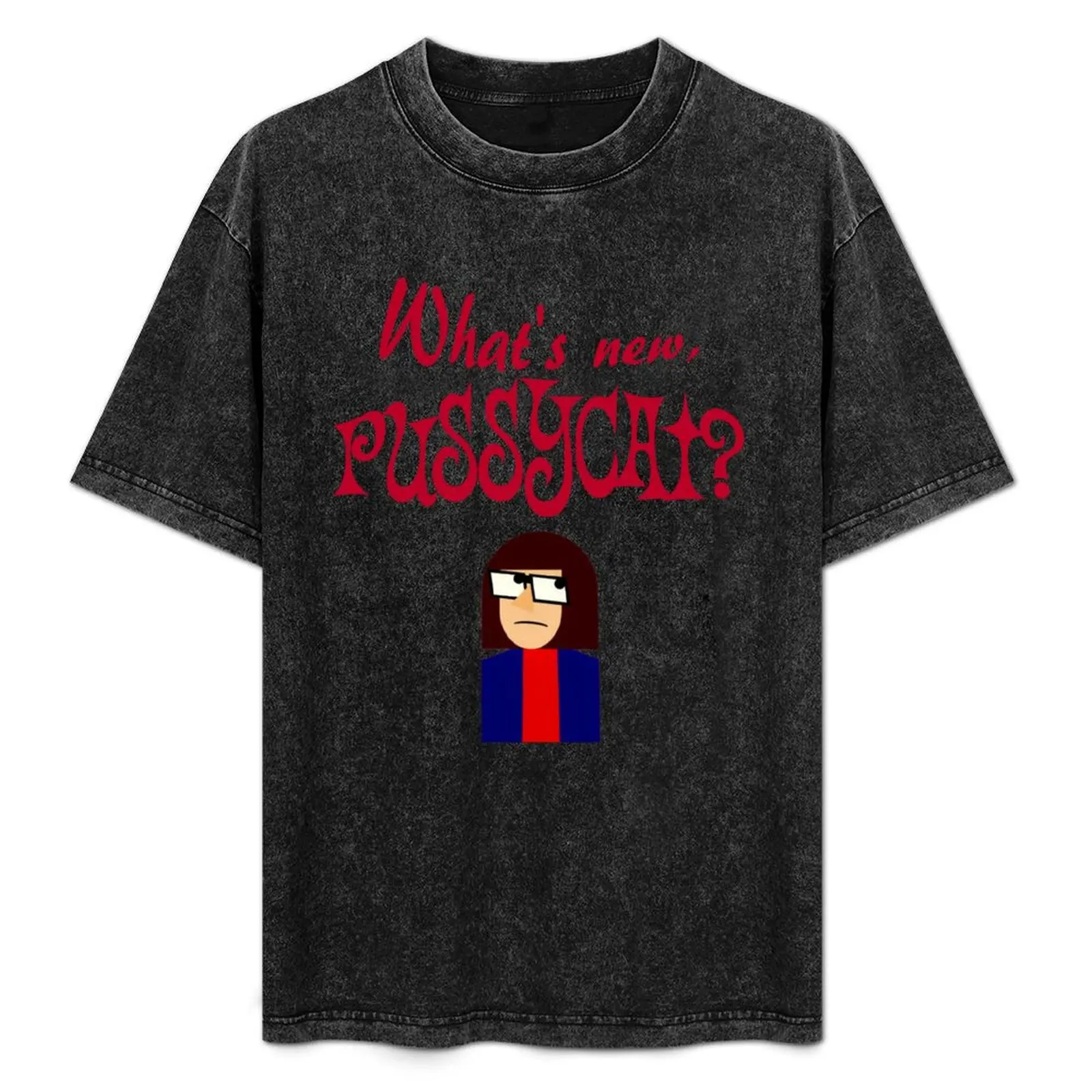 

What's New, Pussycat T-Shirt street wear designer shirts anime clothes anime men t shirt