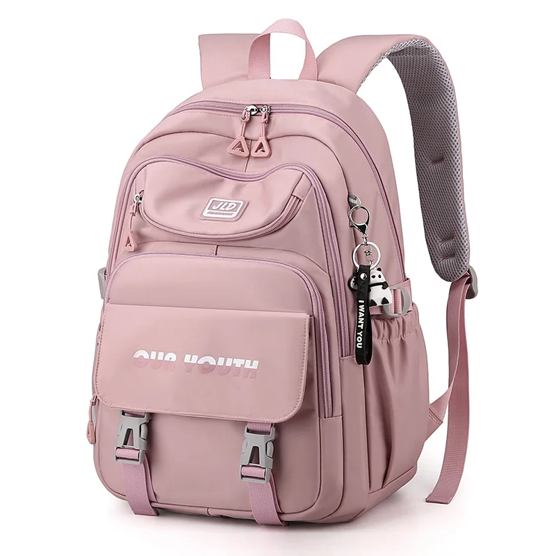 

New Trend Casual Female Junior High School Student School bag for Girls High Quality High Value Large Capacity Backpack