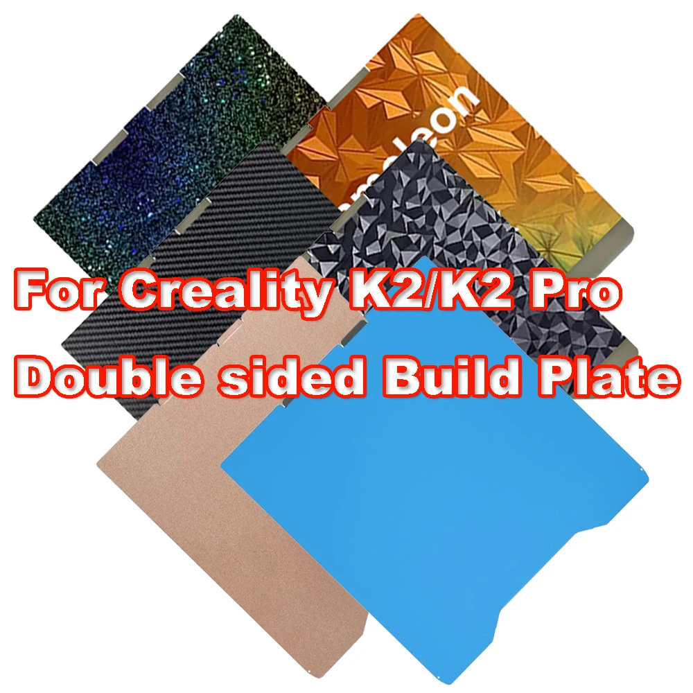

Двусторонняя холодная пластина (PEI, PEY, PEO, PET) для Creality K2/K2 Pro, термостойкая подложка для 3D-принтера