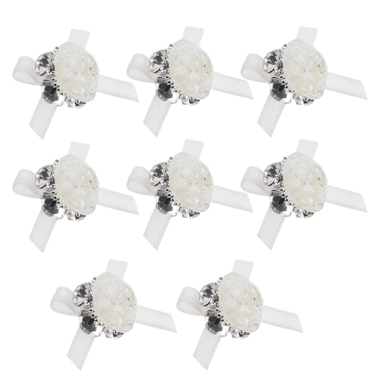 

8pcs Broken Pile Diamond Nail Charms 3D Rhinestones Cute Kawaii Accessories Transparent Gems For Nails Art Manicure