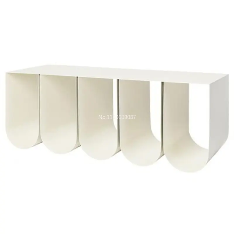 Nordic special-shaped coffee table tea table living room long simple modern design light luxury side table furniture muebles