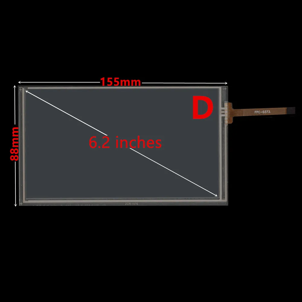 6.2 Inch 155mm*88mm Resistance Digitizer Touch Screen Panel Glass For Car DVD GPS Navigation Multimedia Replacement Parts