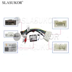 16PIN Car Radio Cable For Mitsubishi Lancer ASX Outlander Rockford Canbus Cable Power Wire Cable Android Car