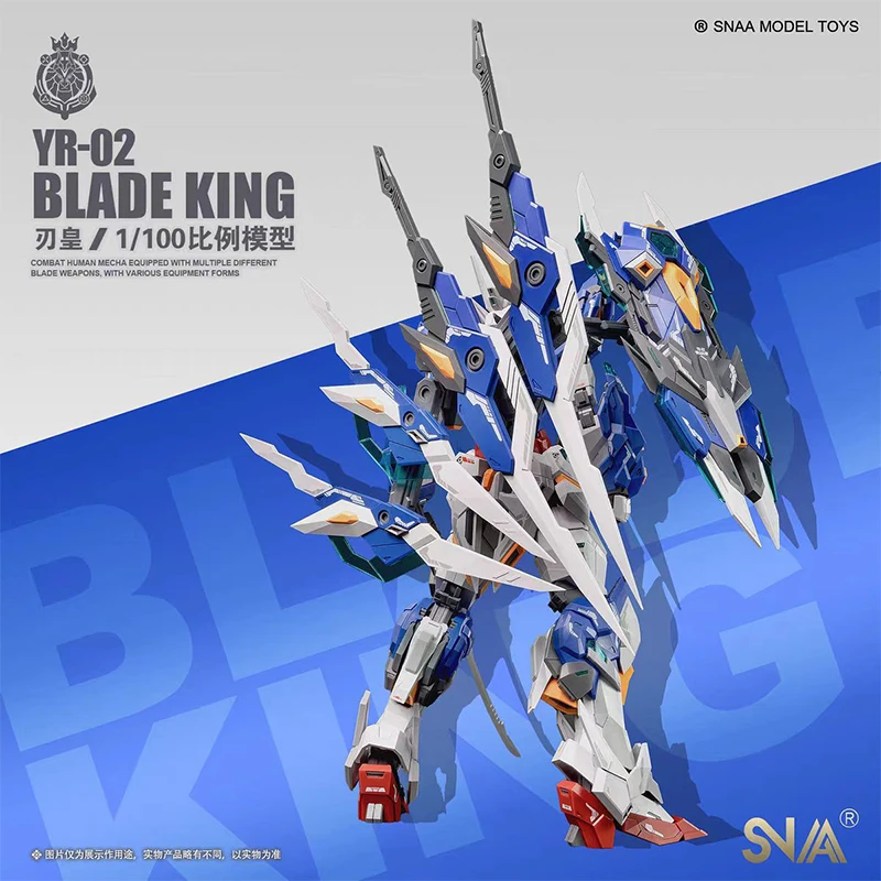 Snaa Mg 1/100 Yr-02 Blade King Movable Jointsคุณภาพสูงหุ่นยนต์ชุดประกอบAction Figureของขวัญของเล่นคอลเลกชันสําหรับเด็ก