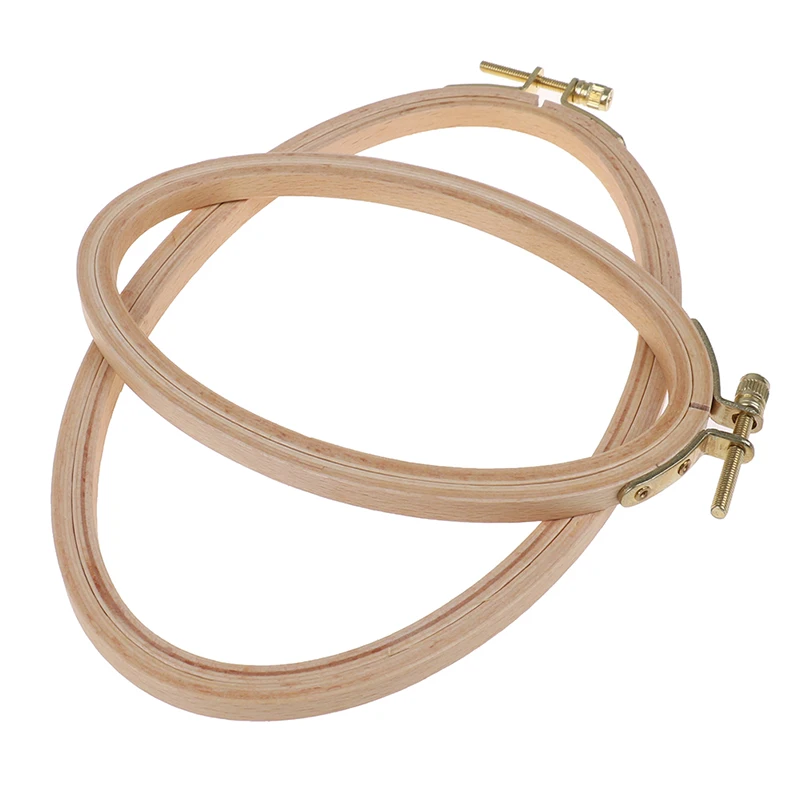 Bamboo Embroidery Hoop Frame Oval Embroidery Hoop Ring Cross Stitch DIY craft