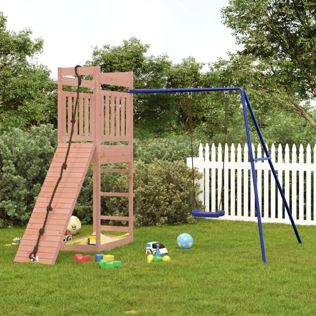 

Solid Wood Douglas Outdoor Playset for Kids - Durable & Fun Backyard Play Equipment
