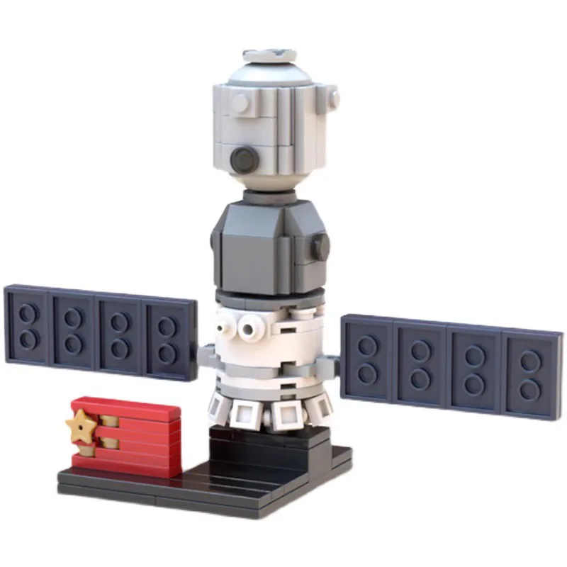 1:82 Space Exploration Craft MOC Blocks, Detailed Aerospace Model, Building Bricks for Adult Collection & Home Decor