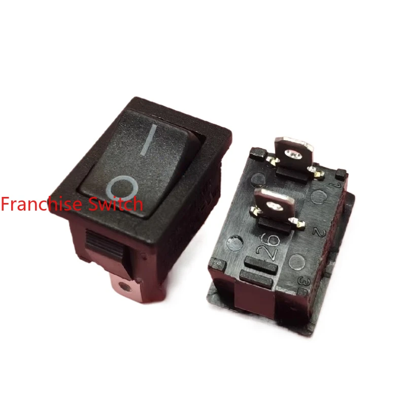 

10PCS Ship switch, rocker switch MR-1-110-C5N-BBA two feet gears black 15X21