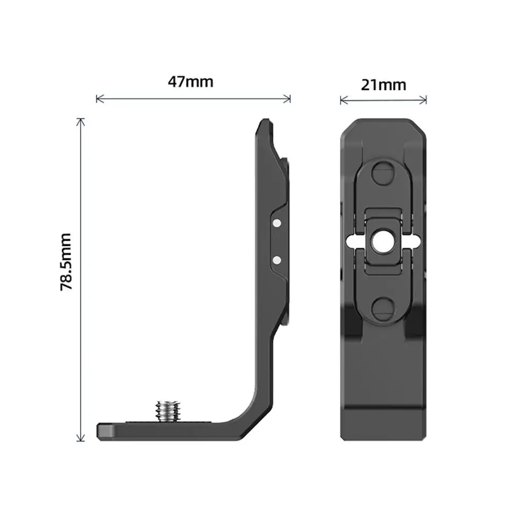 For Insta360 X4 Magnetic Metal Horizontal Shooting Stand Horizontal Mounting Bracket L Shape Aluminum Alloy Bracket ﻿