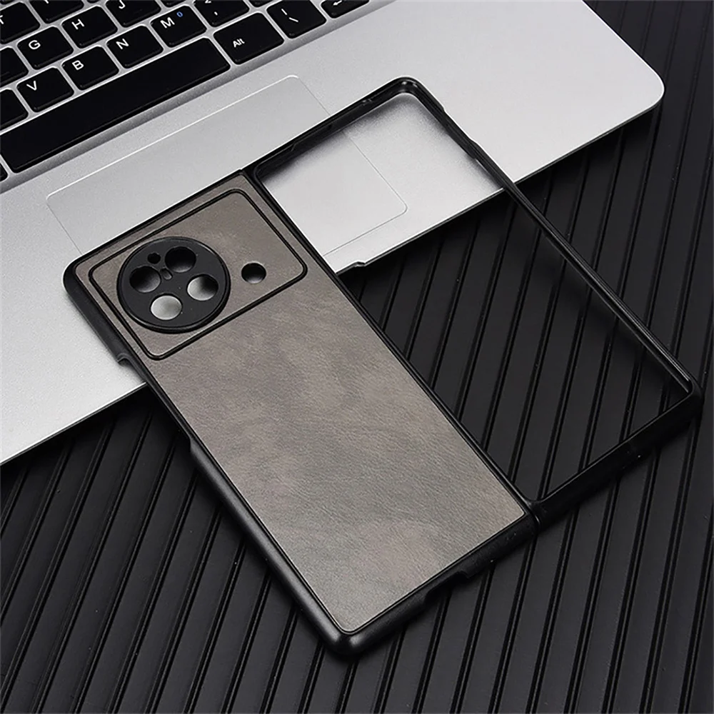 For Vivo X Fold PU Leather Phone Case Matte Cover Ultra Thin Shockproof Folding Protection Case For Vivo X Fold Cover Coque