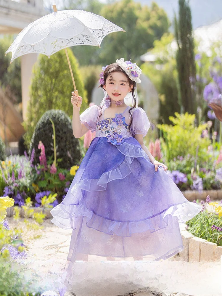 

Детская одежда Princ Sle: Новинка 2025 года – летний комплект Ханьфу для девочек, традиционный китайский наряд для путешествий