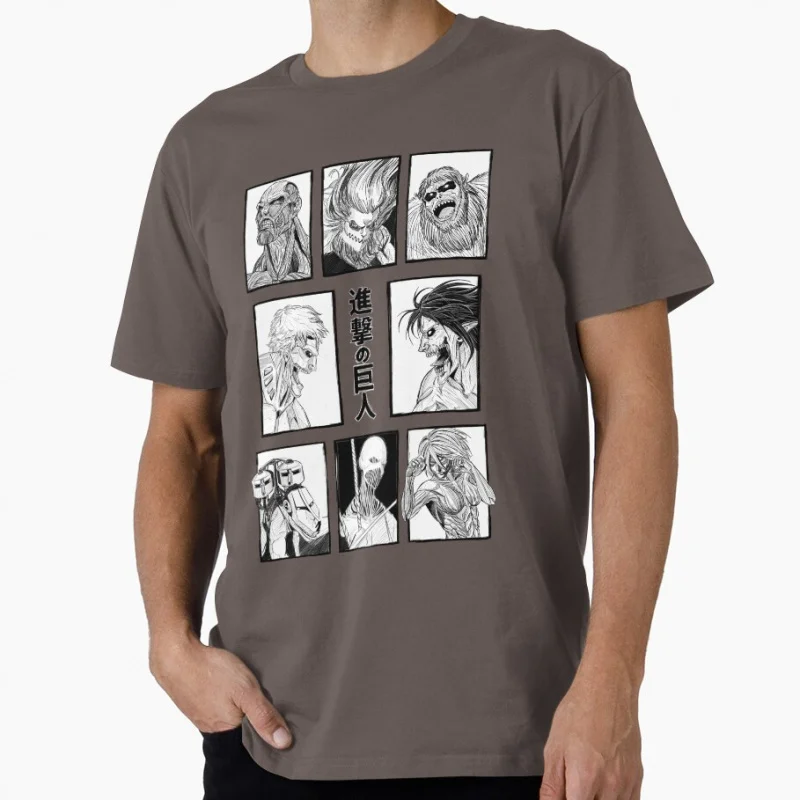 All - titans 1203 Attack On Titan Gift t shirt for Anime lover Cartoon Graphic Y2K clothes Large size Tops Manga printed Tee