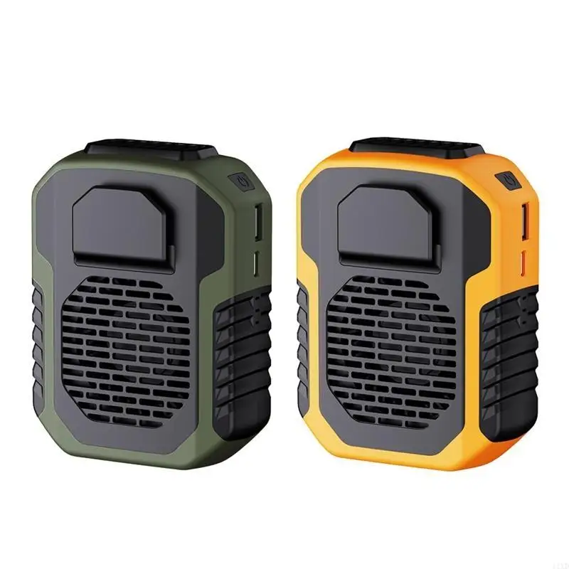 

Portable 6000mAh Mini Waist Fan 3 Speeds Outdoor Fan For Office Outdoor