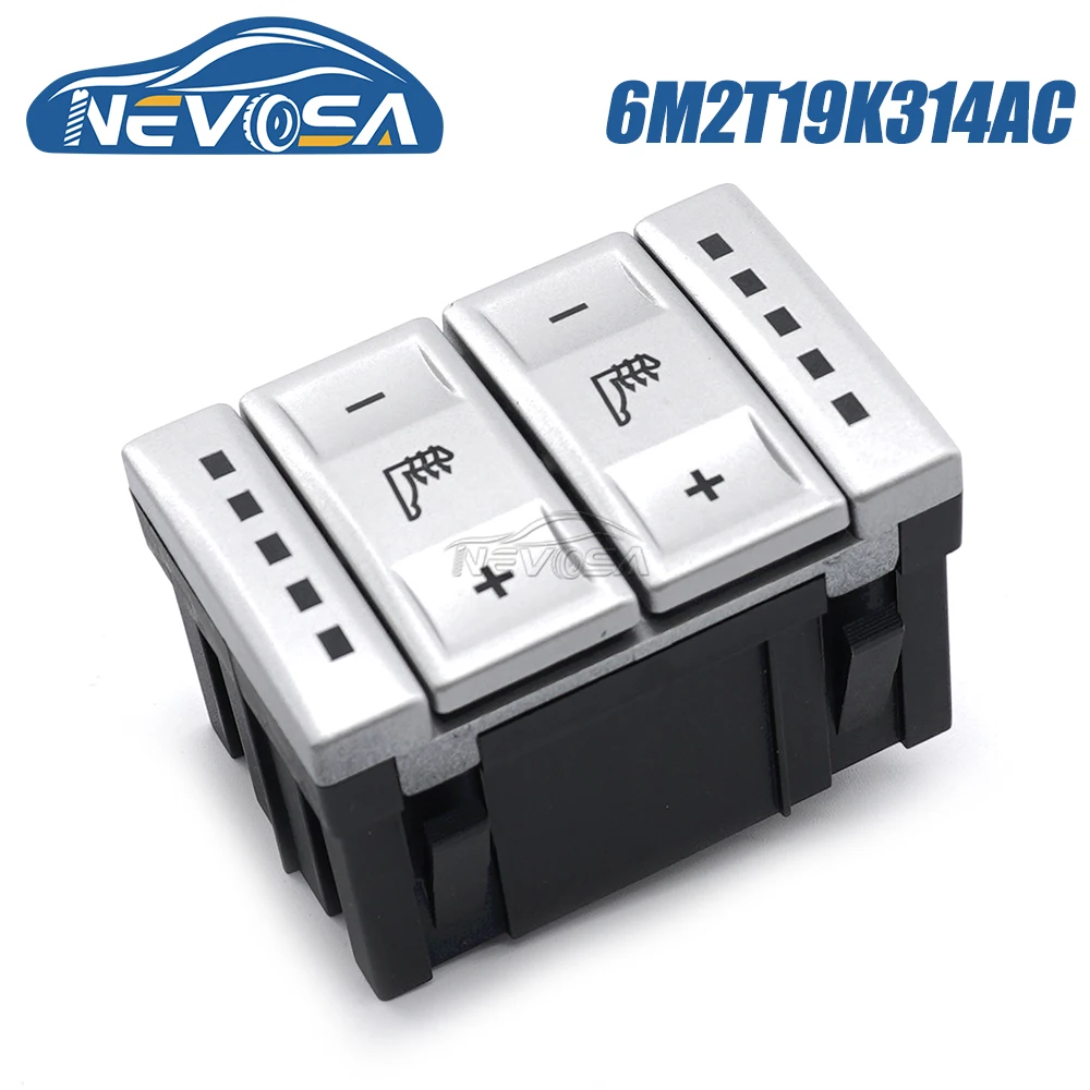 NEVOSA 6M2T19K314AC For Ford Mondeo S-MAX 2006 2007 2008 09 2015 Electric Seat Heated Switch Heating Button 1556673 BS7T19K314AB