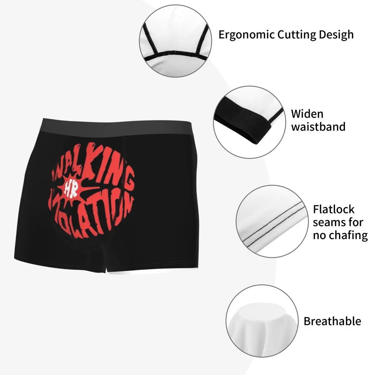 Boxer Underpants Shorts Walking HR Violation Panties Men Soft Underwear for Homme Man Boyfriend Gift