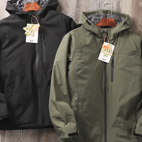 보온 면 재킷 청년용 보온 기능성 방풍 방수 겨울 두꺼운 후드 있는 방한 코튼 재킷 면 재킷 면 코튼 재킷 면 재킷 