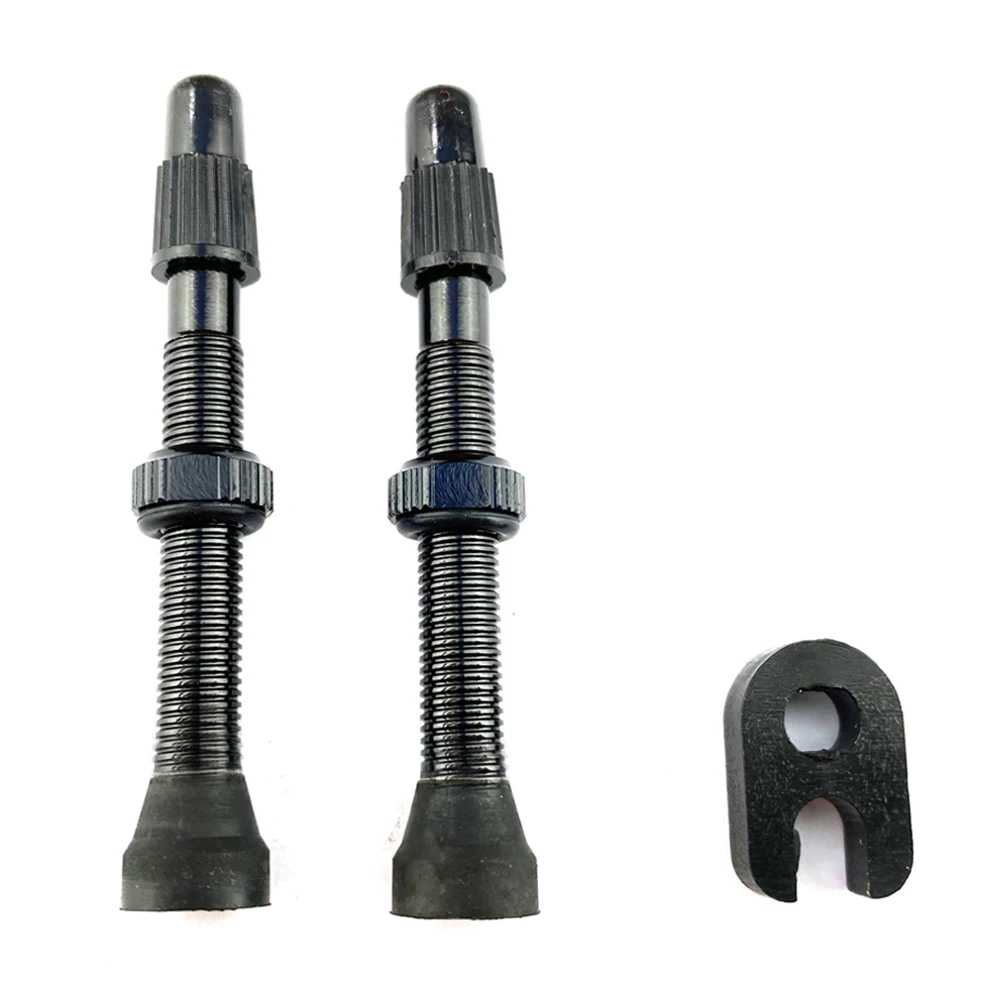 60mm 1 Pair Alloy Stem Presta Valve Bike Tubeless Tire + Tool Road Mountain for Outdoor Caring Personal Bicycle Supply