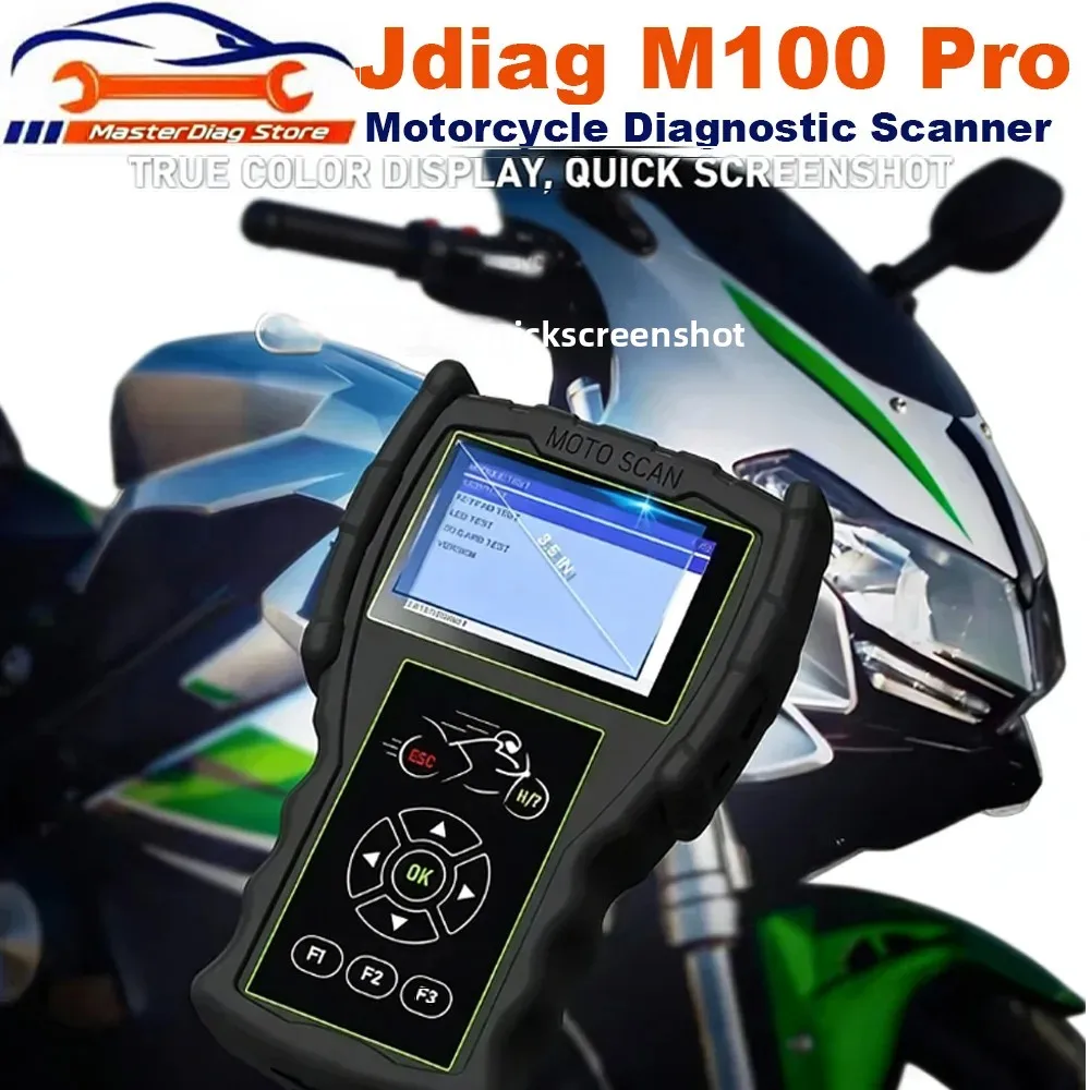 2025 JDiag M100 Pro Motorcycle Diagnostic Tool MOTO Code Reader OBD2 Scanner For KTM Honda Yamaha Kawasaki Suzuki BMW D87/88
