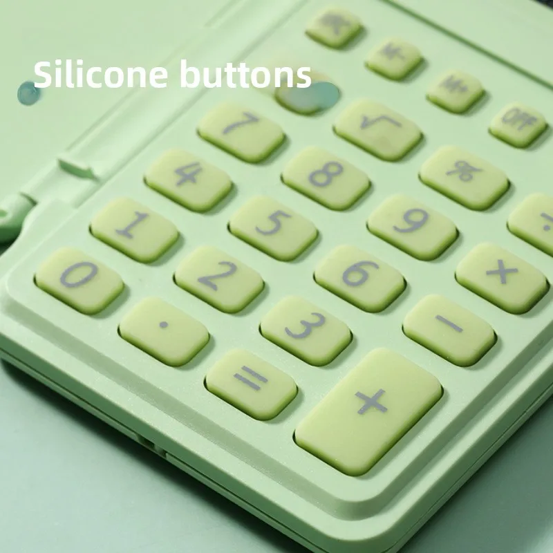 نسخة ألوان معكرون طازجة آلة حاسبة صغيرة محمولة للكمبيوتر أزرق سماوي #4