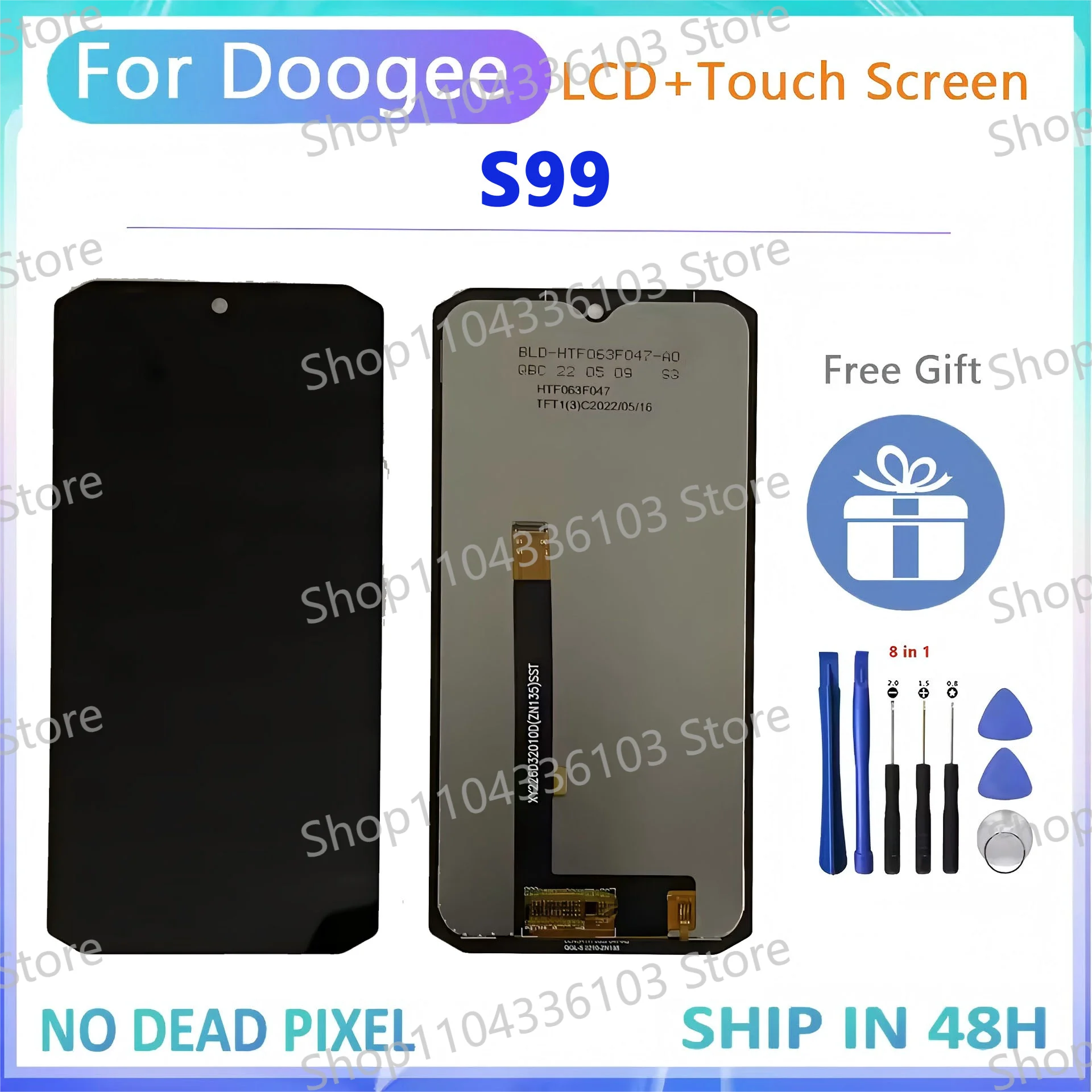 

6.3" New LCD Touch Screen For DOOGEE S99 LCD Display Touch Screen Digitizer Assembly Replacement With Tools