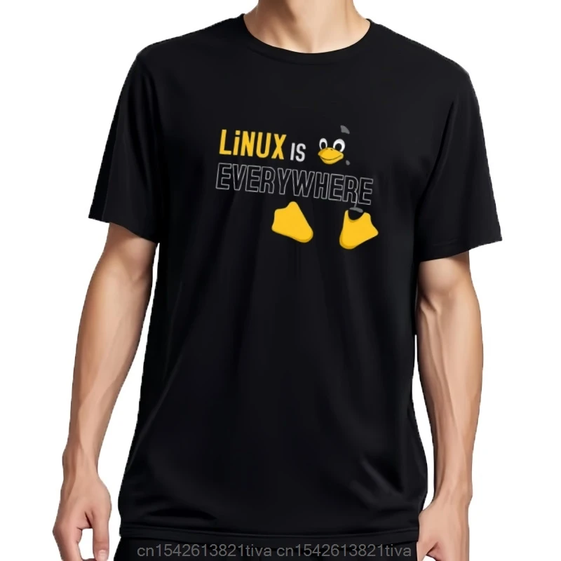Linux is Everywhere T-Shirt tees summer clothes aesthetic clothes anime designer t shirt men