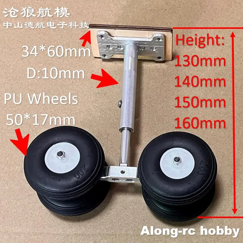 Zestaw do lądowania tłumienia kół 130-160mm PU lub EVA 4 dla zdalnie sterowany samochód odrzutowych EDF DIY modele samolotów części zamienne do