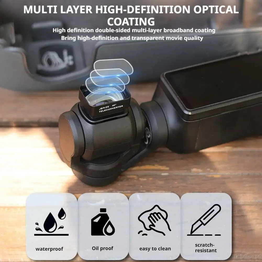 ل DJI Osmo Pocket 3 Pro مجموعة العدسات المغناطيسية HD ماكرو المقربة مجهر مرشحات الكاميرا اكسسوارات للتصوير الفوتوغرافي V4G6 #4