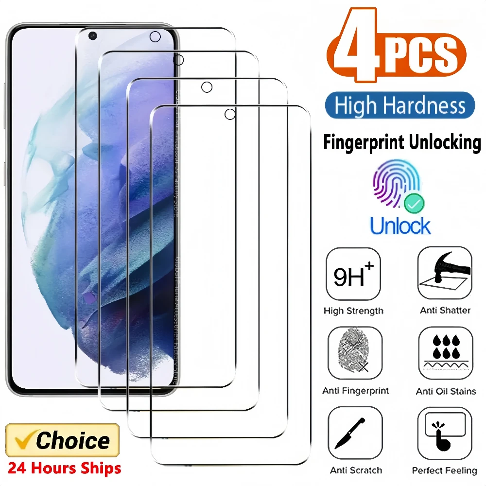 4PCS HD Tempered Glass For Samsung A54 A26 A12 A53 A71 A52 A23 A51 A32 A73 A50 A33 A22 S21 S22 S23 S25 S26 Screen Protector