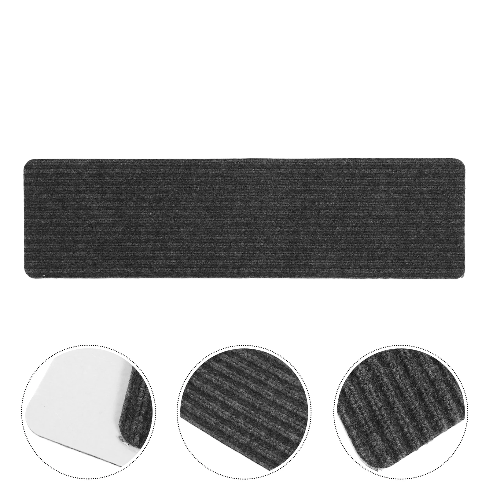 Double Stripe Anti-slip Step Mat Floor Rug Tread Polyester Peel and Stick Stair Treads Non-slip