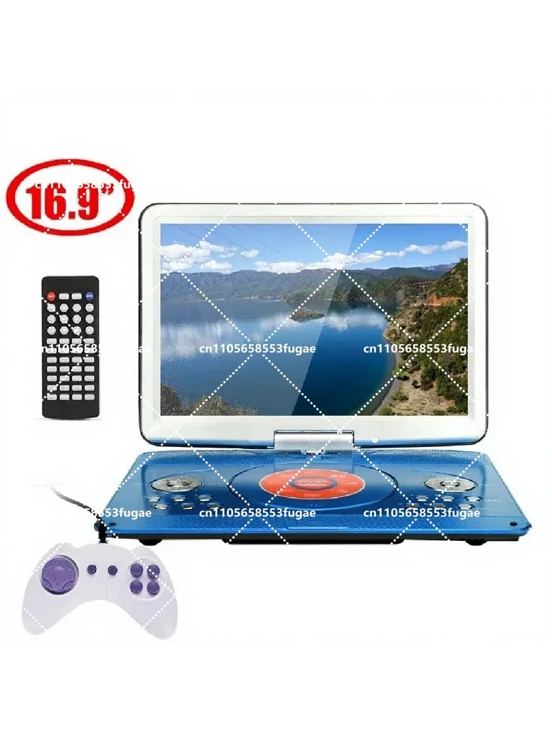 Portable Car DVD Player with 7 Inch Screen, Home CD Player, Loud Speaker, Mobile DVD TV Combo