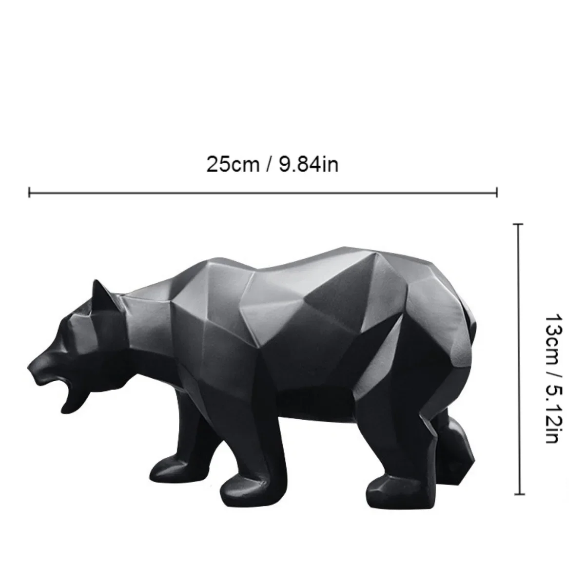 Sculpture Bear Statue Resin Home Decoration Geometric Animal Bear Ornament Nordic Decoration Accessories Modern Crafts